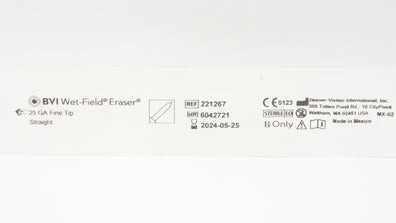 BVI Beaver - Visitec 221267 Wet-Field Eraser 25 GA Fine Tip, Straight (x)